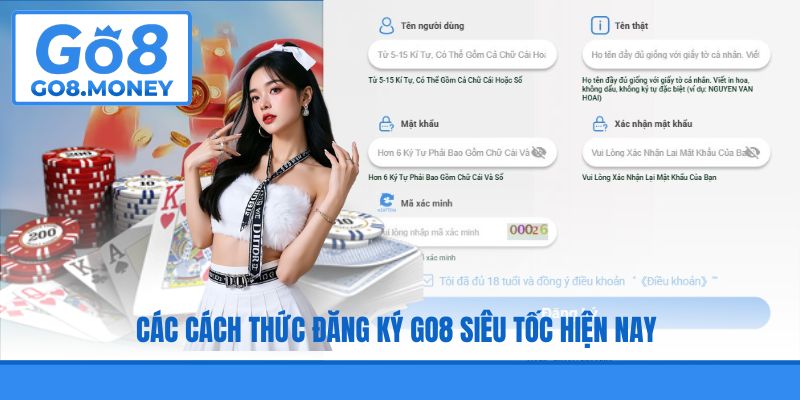 Các cách thức đăng ký GO8 siêu tốc hiện nay